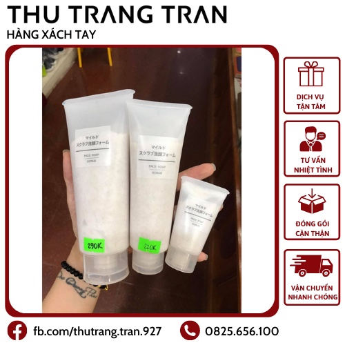 tẩy da chết Muji Face Soap Scrub