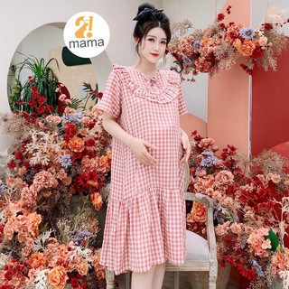 Đầm bầu thiết kế mùa hè 2MAMA dáng công sở suông chữ A V94