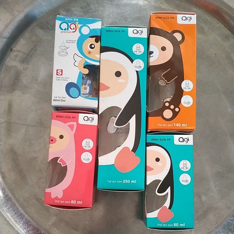 Bình sữa Agi 60 ml, 120 ml, 250 ml