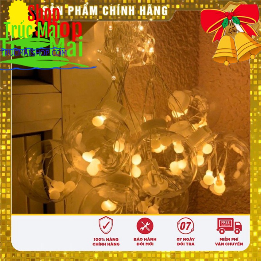 ĐÈN NHÁY THẢ MÀNH TRANG TRÍ HÌNH CẦU [DÀI 5M 12 BÓNG]  ( TỔNG KHO ĐÈN NHÁY )