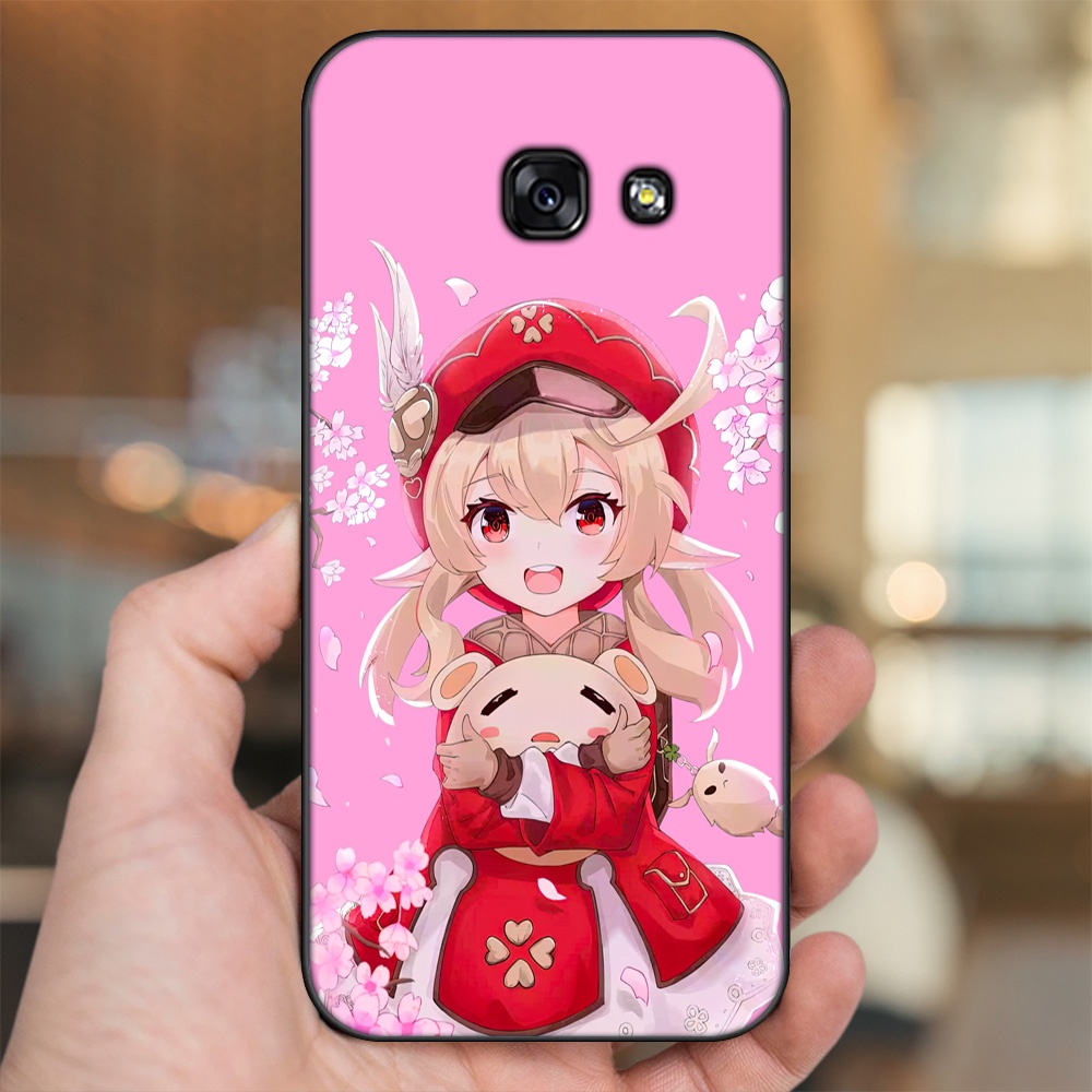 Ốp lưng Samsung A3 2017, A5 2017, A7 2017 viền đen in hình Klee Genshin Impact