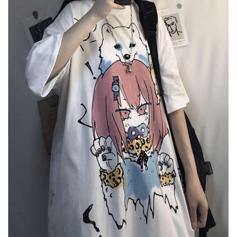 ÁO THUN, ÁO PHÔNG TAY LỠ UNISEX FORM RỘNG OVERSIZE ANIME M57 ✨