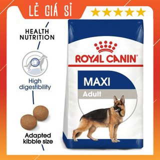 10kg,ROYAL CANIN MAXI ADULT Dành cho chó có (cân nặng tối đa từ 25 - 44 kg) và đang trong lứa tuổi Adult từ 15 thág tuổi