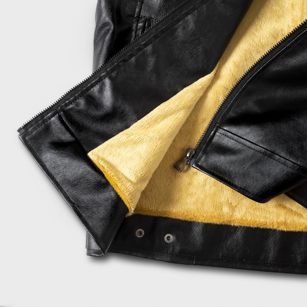 Áo khoác da 2 túi ngang lót lông - 154 | BigBuy360 - bigbuy360.vn