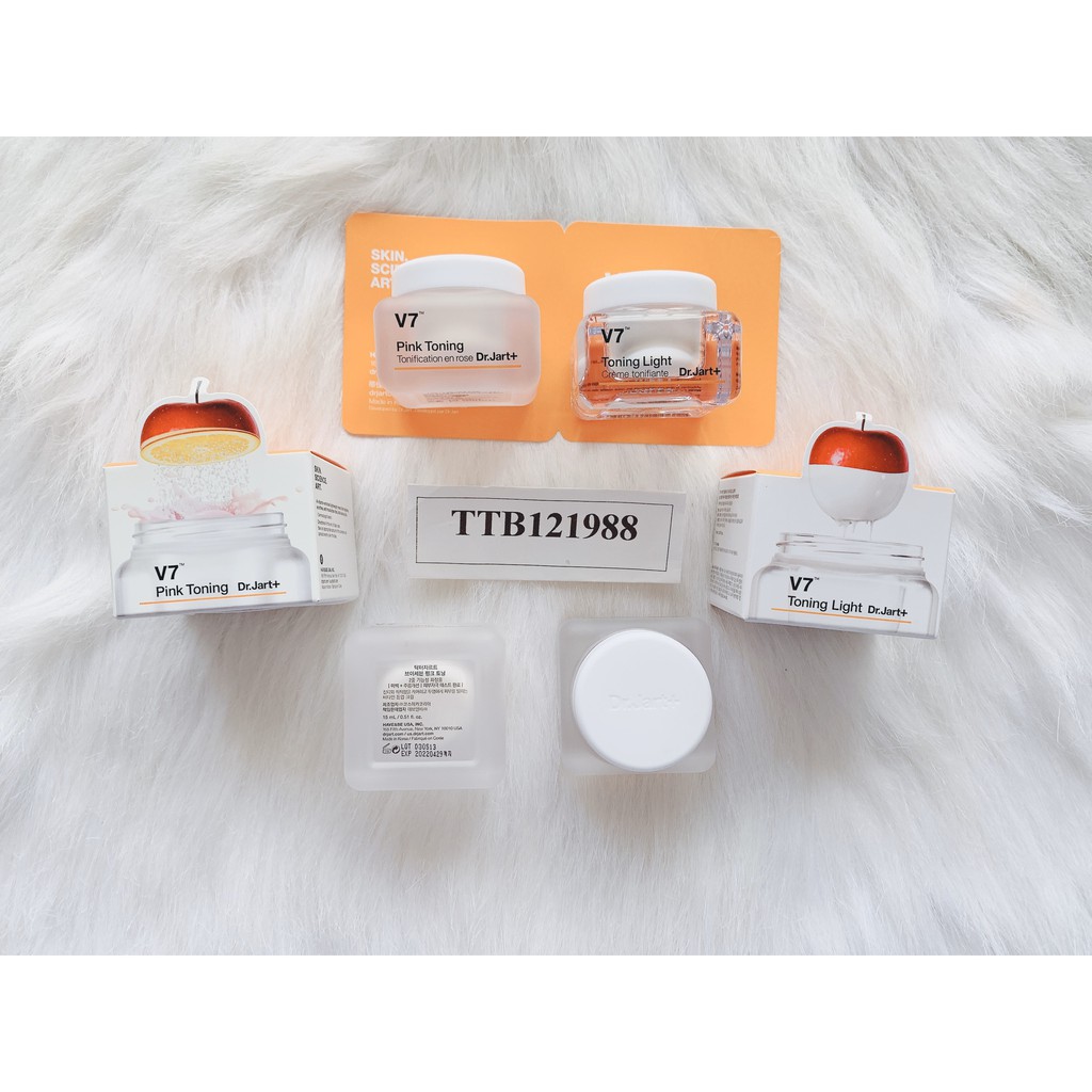 Kem Mặt V7 Toning Light Dr.Jart+ Mini Size 15ml - Kem Mặt V7 Pink Toning Dr.Jart 15ml | BigBuy360 - bigbuy360.vn