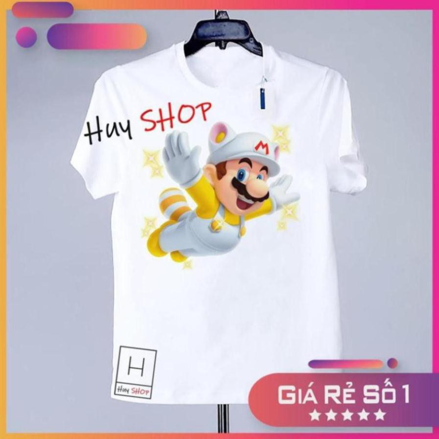 Áo thun Mario Cute dễ thương - Áo thun Hàn Quốc Unisex - Áo thun tay lỡ - Áo thun cặp đôi - Áo thun Hàn Quốc 516