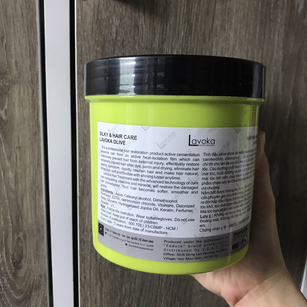 Hấp Dầu Olive Lavoka Siêu Mềm Mượt 1000ml HÀNG CHÍNH HÃNG