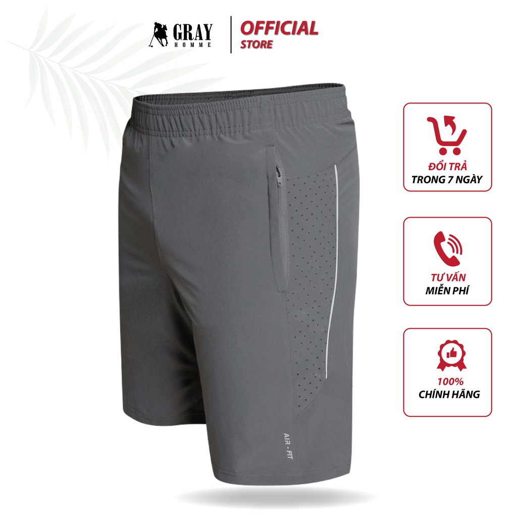 Quần Short Gió Thể Thao Nam Trẻ Trung Hè 2021 GrayHomme BW010 | BigBuy360 - bigbuy360.vn