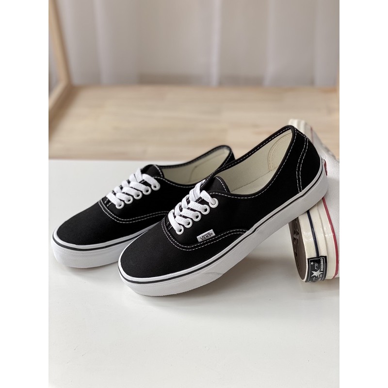 [Mã FAGREEN245 giảm tới 30K đơn 99K] Giày Sneaker [REAL] Vans-Authentic-Black-White-VN000EE3BLK | BigBuy360 - bigbuy360.vn