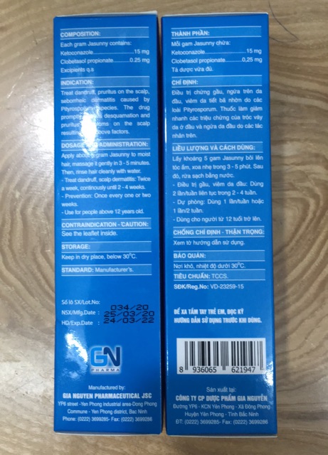 [Mã FMCGCCB08 hoàn 10% xu đơn 199K] Dầu gội Jasunny 50g điều trị gàu và ngứa da đầu | BigBuy360 - bigbuy360.vn
