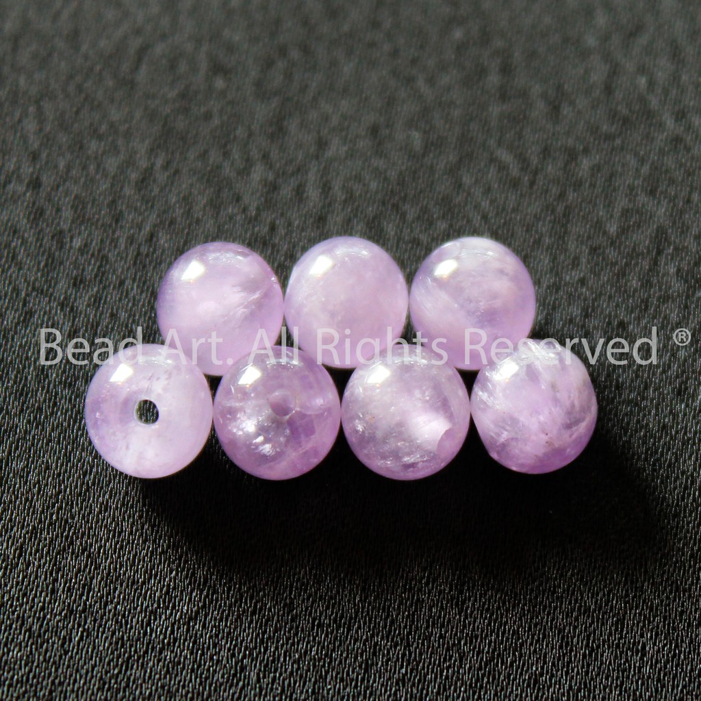 1-3-5 Hạt Đá TA Tím 6MM (Lavender Amethyst) Tự Nhiên, Phối Vòng Tay Phong Thuỷ, Chuỗi Hạt, Hợp Mệnh Thổ, Hỏa