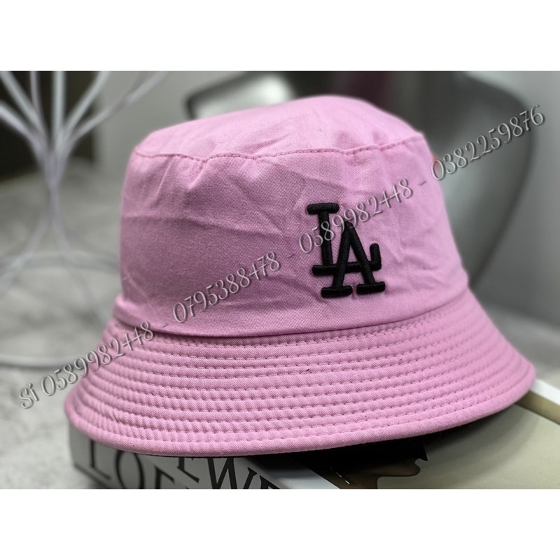 Mũ bucket Hàn quốc - nón tai bèo 2 mặt thêu La năng động phong cách ulzzang hàn quốc đơn giản