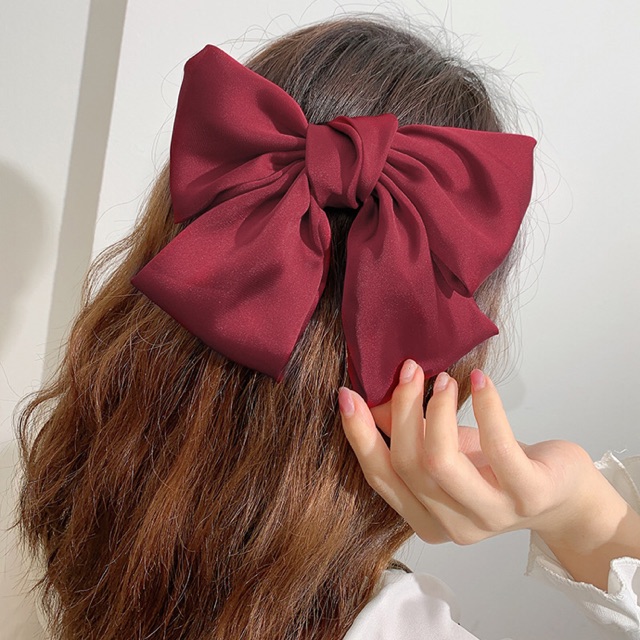Giảm Giá Nơ Cài Tóc Đỏ Xinh Xắn - Beecost