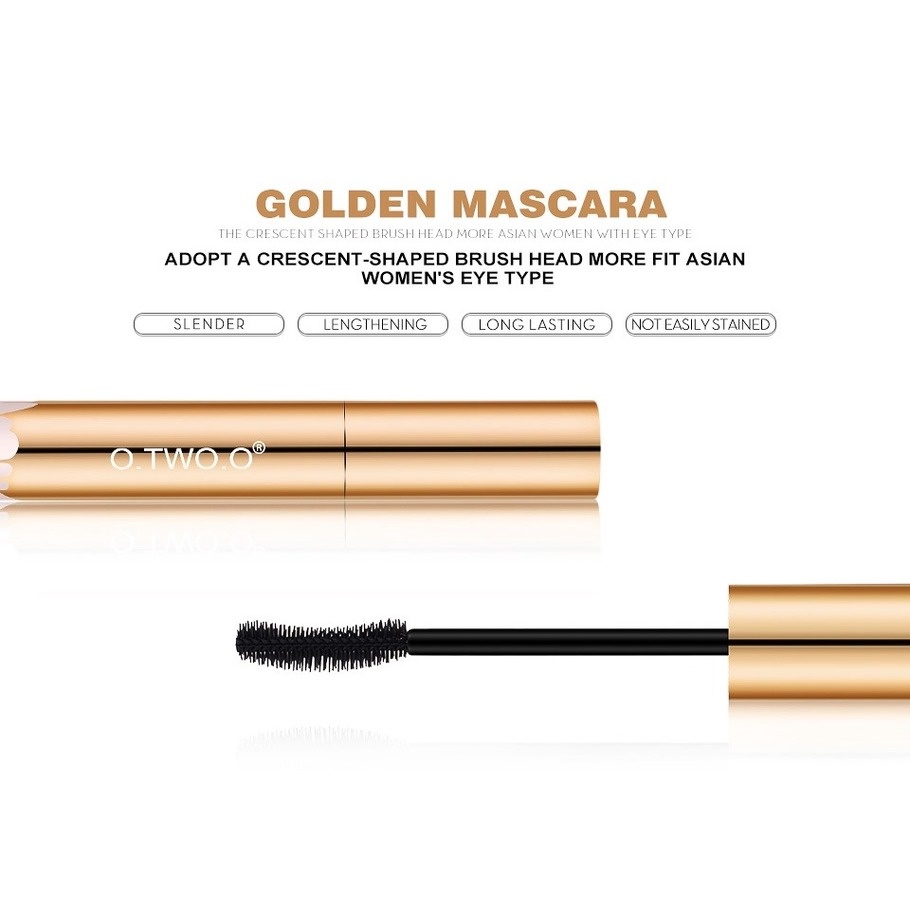 Mascara O.TWO.O Màu Đen Làm Cong Và Dày Mi Chống Thấm Nước 3D 2022