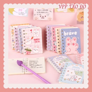 Sổ tay lò xo A7 160 trang KT 10x8cm - VPP Táo Đỏ