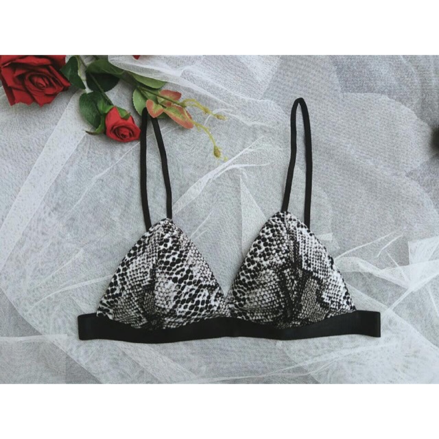 ẢNH THẬT ♥ Bralette Da Rắn - Thiết Kế Cao Cấp