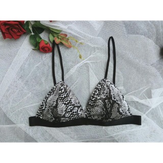 ẢNH THẬT ♥ Bralette Da Rắn - Thiết Kế Cao Cấp