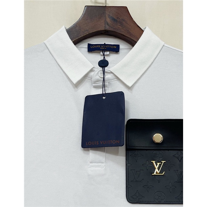 Áo Thun POLO Giả Da Ngắn Tay Thời Trang Nam Cá Tính L0uis Vu1tt 2022 S-4XL