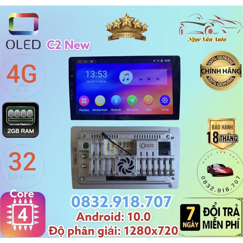 Màn hình Android OLED C2 New Mẫu mới có quạt tản nhiệt