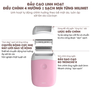 Máy cạo lông đa năng Smate cho mặt và vùng bikini