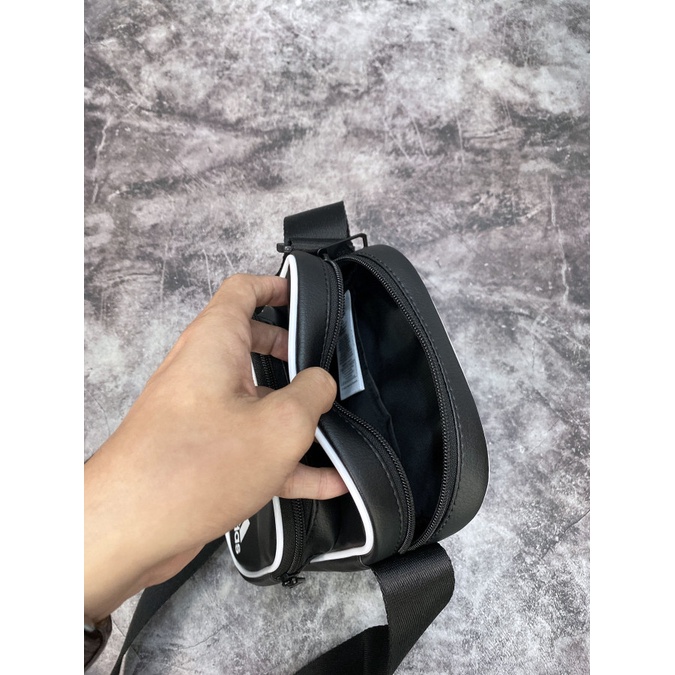 (HÀNG XUẤT XỊN) Túi đeo chéo das B383 3-STRIPESs VINTAGE MINI BAG BLACK Made in Thai//land full-tem-tag