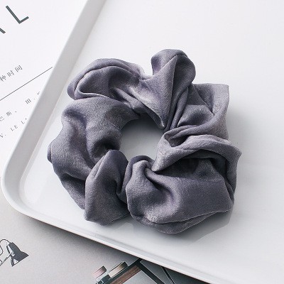 Buộc tóc vải lụa Satin thời trang Scrunchie buộc tóc nữ tính