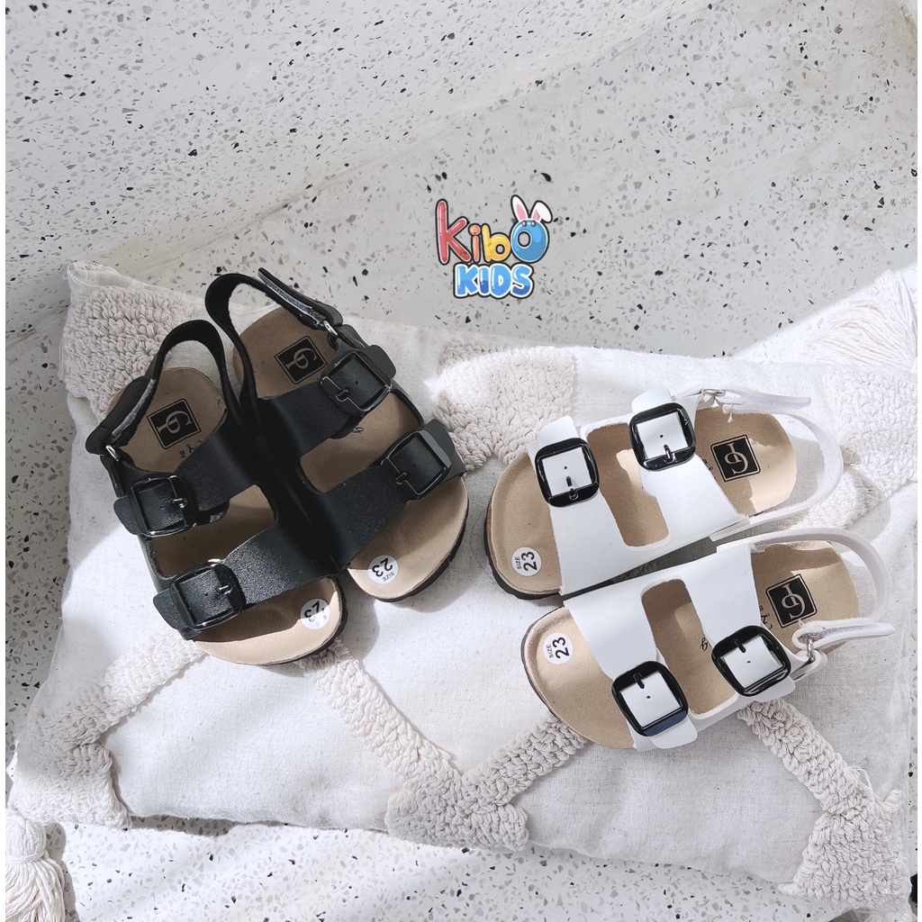 Giày sandal bé trai bé gái - Sandal quai dán đế trấu siêu nhẹ mẫu mới SA2335