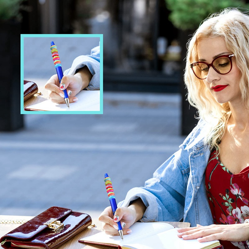 Set 50 Bút Bi Mực Đen Kèm 50 Lõi Thay Thế