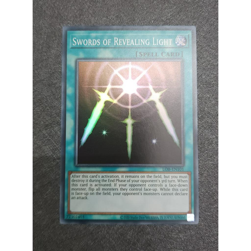 Thẻ Bài YuGiOh Swords Of Revealing Light LOB-EN101 25th Unlimited Super Rare