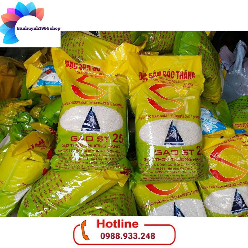 Gạo ST25 Gạo đặc sản Sóc Trăng đã có mặt tại Đất Cảng/ 5Kg
