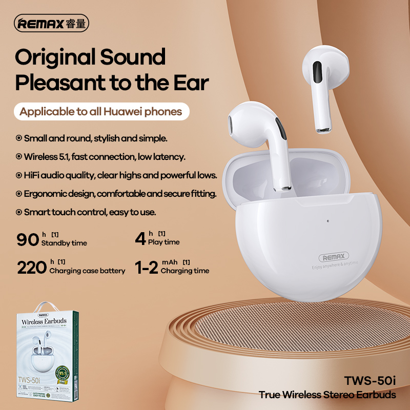 Tai Nghe Không Dây Mini Remax, Tws-50I / 5.1 Và Phụ Kiện