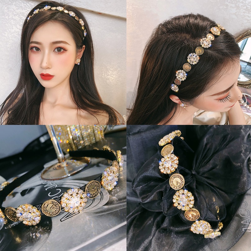 Băng đô đính đá phong cách vintage