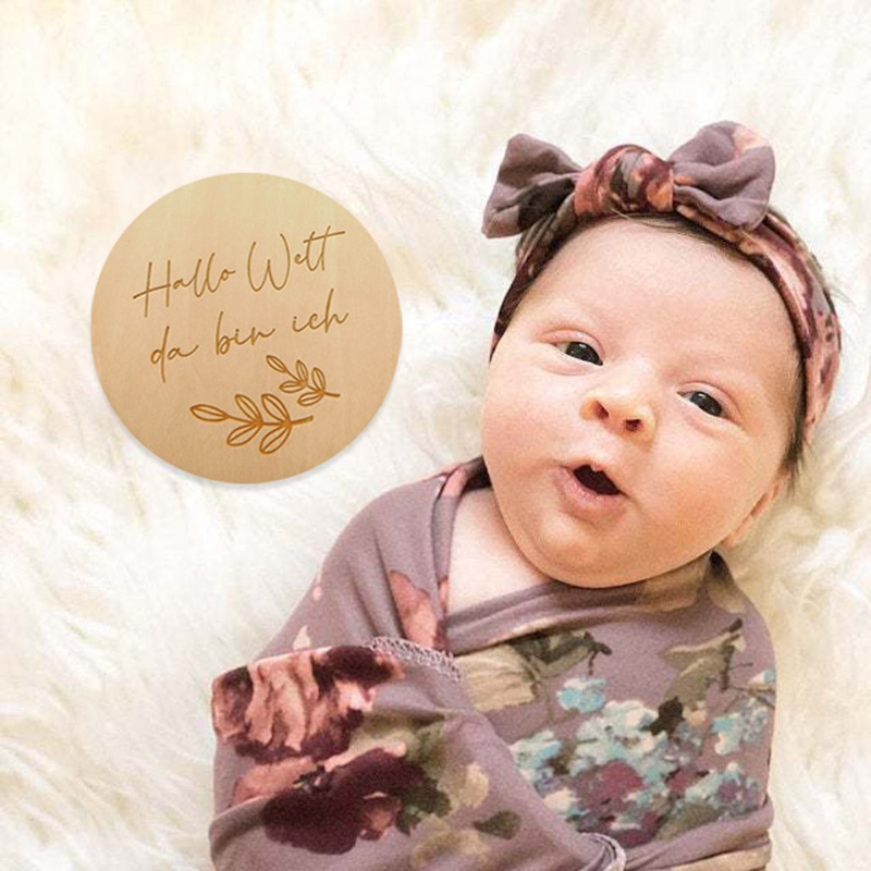 Thẻ Đánh Dấu Cột Mốc Phát Triển Theo Tháng Làm Phụ Kiện Chụp Ảnh Cho Bé Sơ Sinh