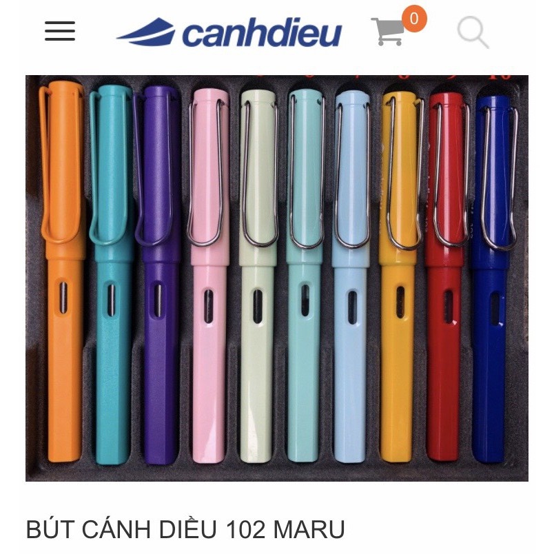 Bút Cánh Diều 102 Maru - Bút máy nét siêu mảnh luyện viết chữ đẹp