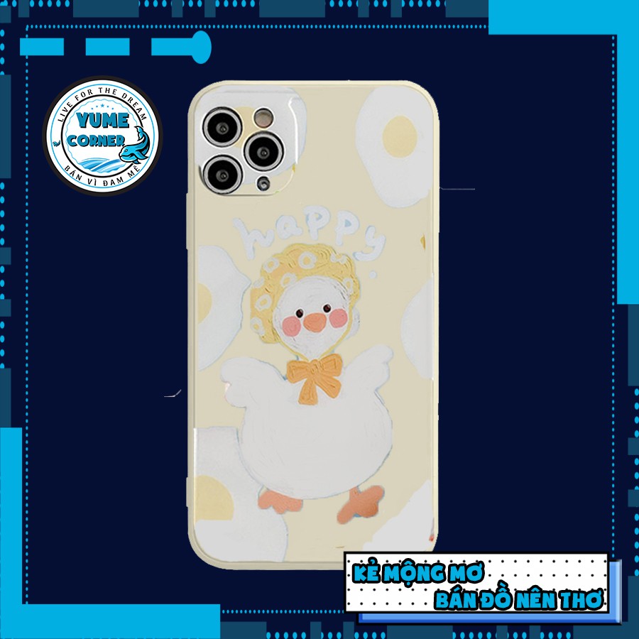 Ốp lưng con vịt màu vàng cho iPhone x/xs max/12/12 pro hàng có sẵn