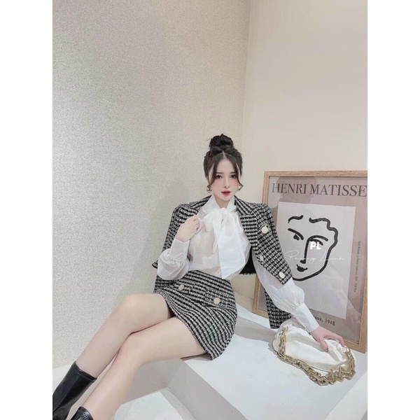 set vest dạ