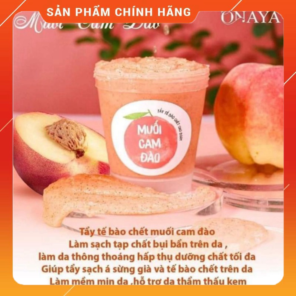 TẨY DA CHẾT BÀO CHẾT MUỐI CAM ĐÀO ONAYA CHÍNH HÃNG