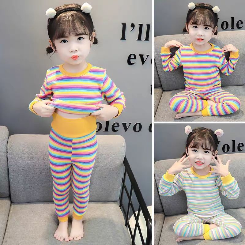 Bộ Quần Áo Ngủ Tay Dài Thiết Kế Mới Dành Cho Bé