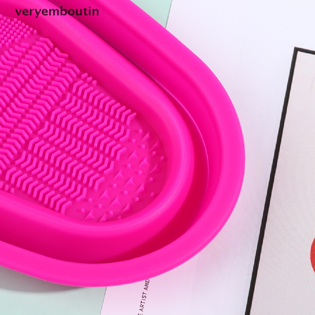 [Hàng mới về] Tấm bản chải vệ sinh mỹ phẩm có thể gập lại