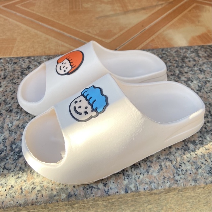 Dép bánh mì,Dép quai ngang nữ hình gấu dễ thương, đế cao 4cm ma sát tốt chống trơn trượt