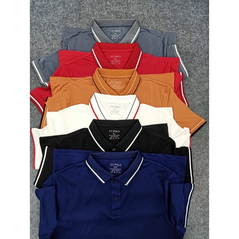 Áo Polo Nam Basis Nhiều Màu Cổ Viền , Vải Cotton 4 Chiều dày dặn, có giãn thấm hút mồ hôi tốt