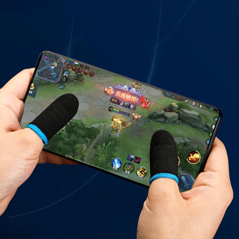 Bộ bao 2 ngón tay chuyên dùng chơi game mobile chống mồ hôi tay bằng sợi carbon Chơi Game Siêu mượt