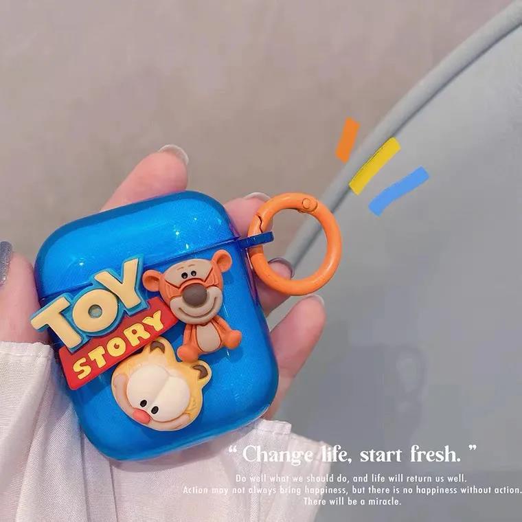 Vỏ Bảo Vệ Hộp Sạc Tai Nghe Airpods 1/2/3/pro Bluetooth Không Dây Mềm Hình Chú Gấu Nâu 3D Dễ Thương