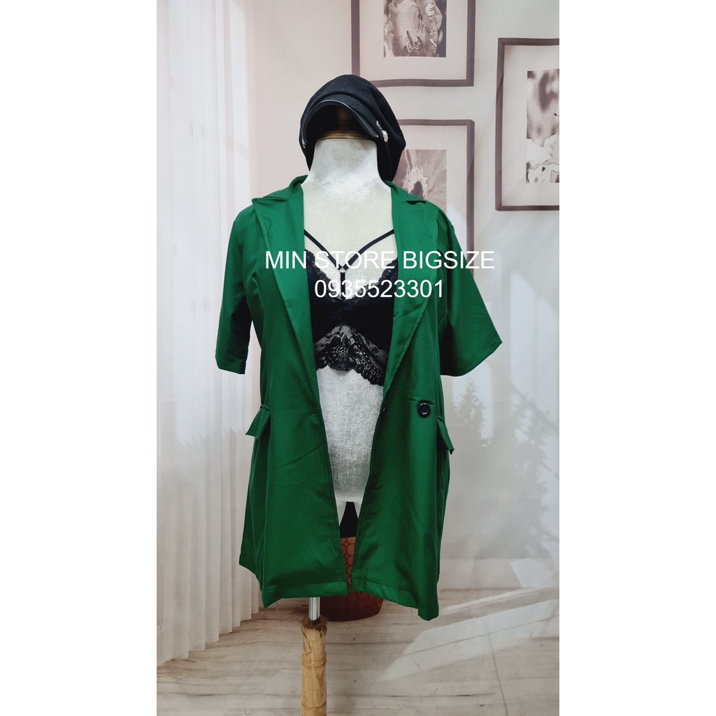 ẢNH THẬT (60-90kg) BIGSIZE Áo khoác BLAZER cổ vest AK27 Đầm body 2S D831