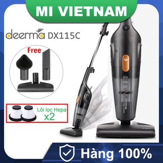 Máy hút bụi cầm tay Xiaomi Deerma DX115C máy hút bụi gia đình 3in1 đa năng tiện dụng hút nệm, đệm, sàn tốt