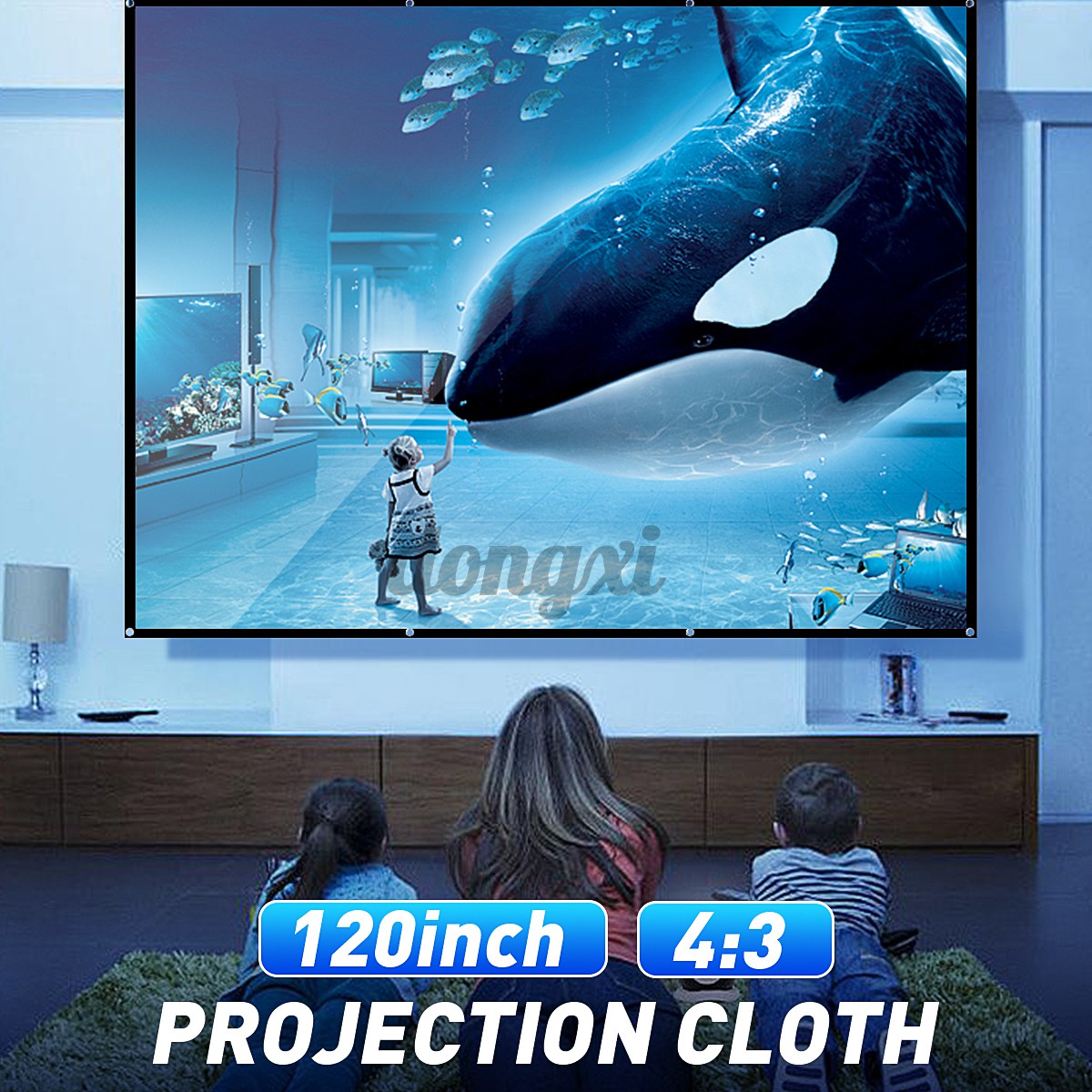 Màn Hình Máy Chiếu 120inch Tỉ Lệ 4: 3