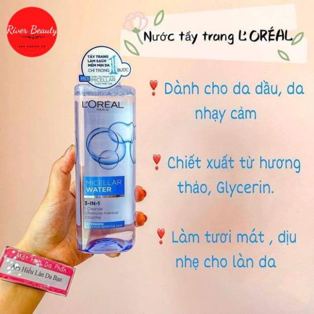 Nước Tẩy Trang Sạch Sâu L’oreal Deep Cleansing 400Ml