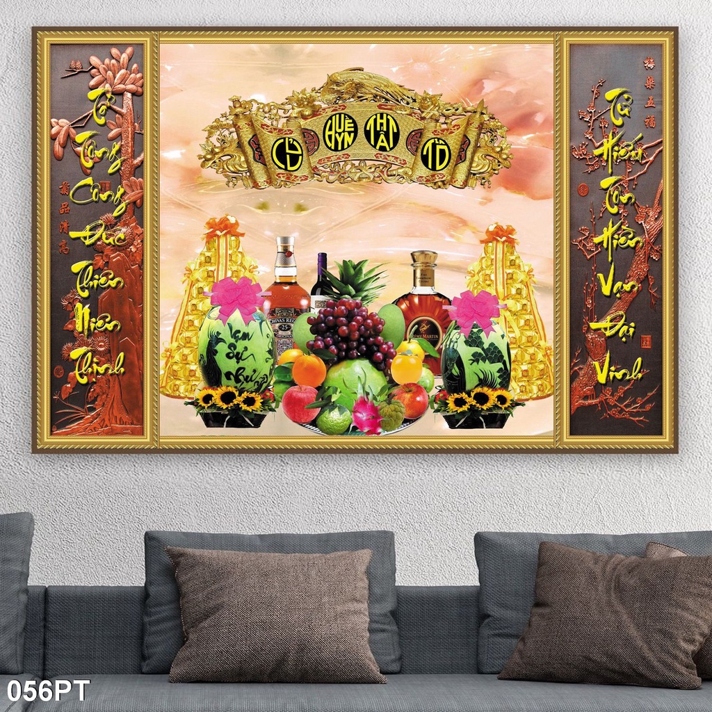 Tranh Dán Tường Cửu Huyền Thất Tổ Nhiều Mẫu Lựa Chọn, kích thước không giới hạn