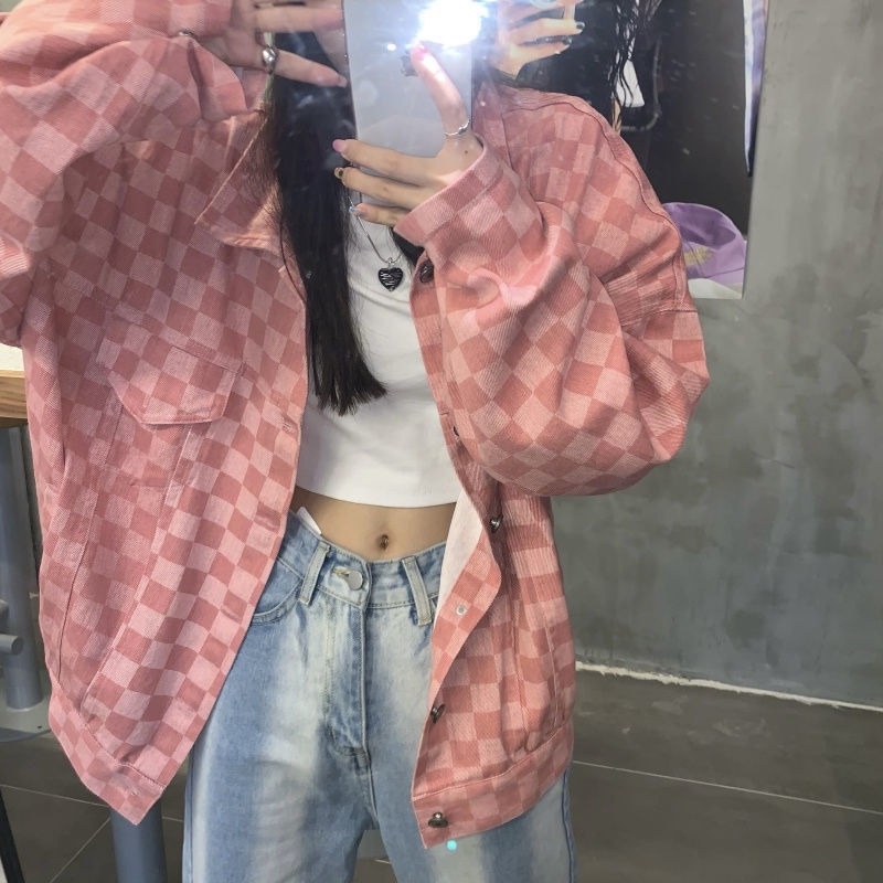 Áo Khoác Dáng Rộng Thiết Kế Mới Thời Trang Mùa Thu Đông Theo Phong Cách Retro