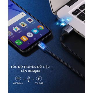 Cáp sạc nhanh Micro USB 2.4A dài từ 0.25-2m UGREEN US290